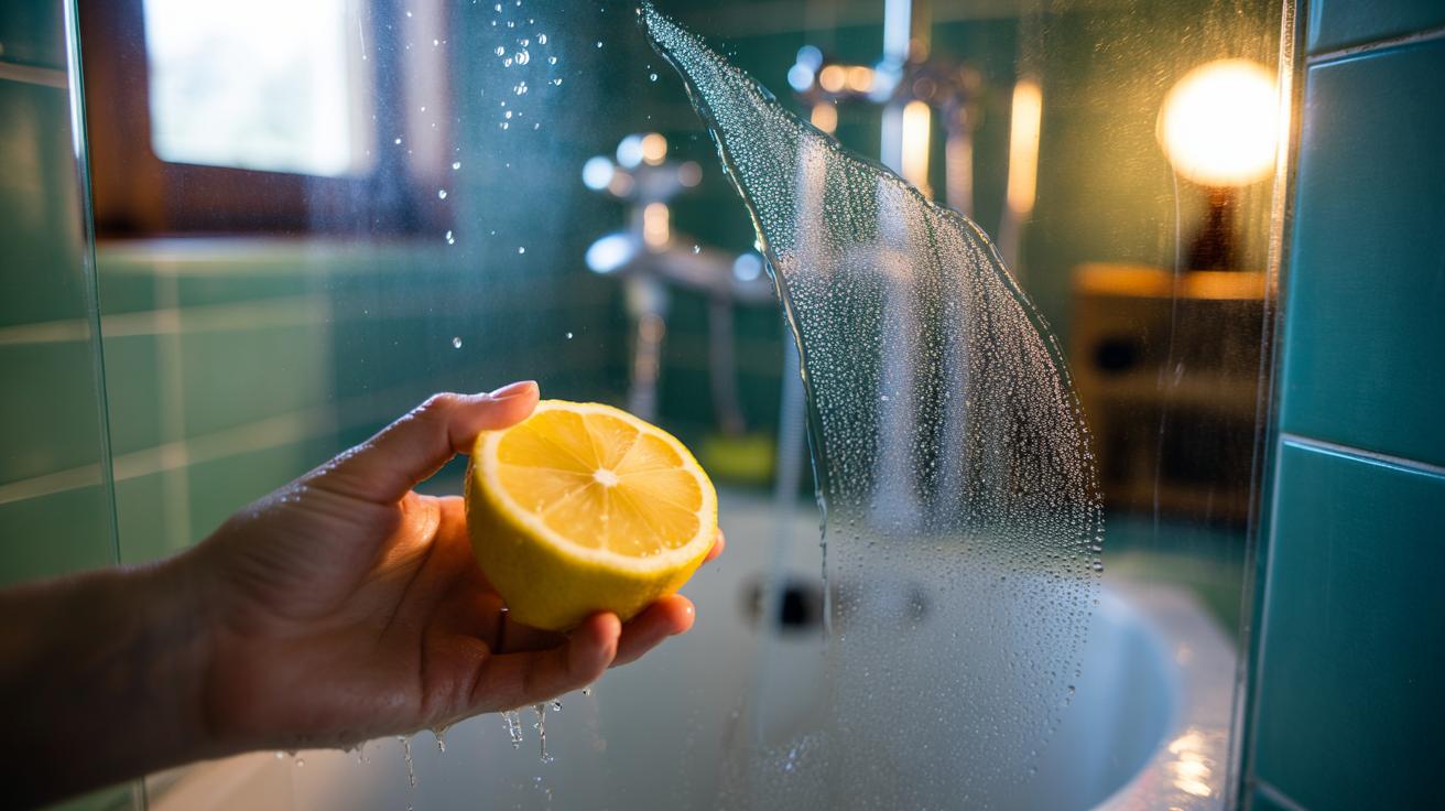 Transform Your Shower with a Lemon: How acidity clears hard water stains in 2 minutes