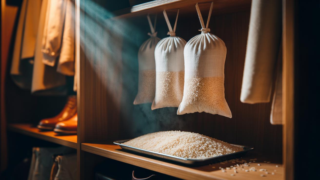 Unlock the hidden power of rice to dehumidify closets instantly : how moisture absorption works in just 10 minutes